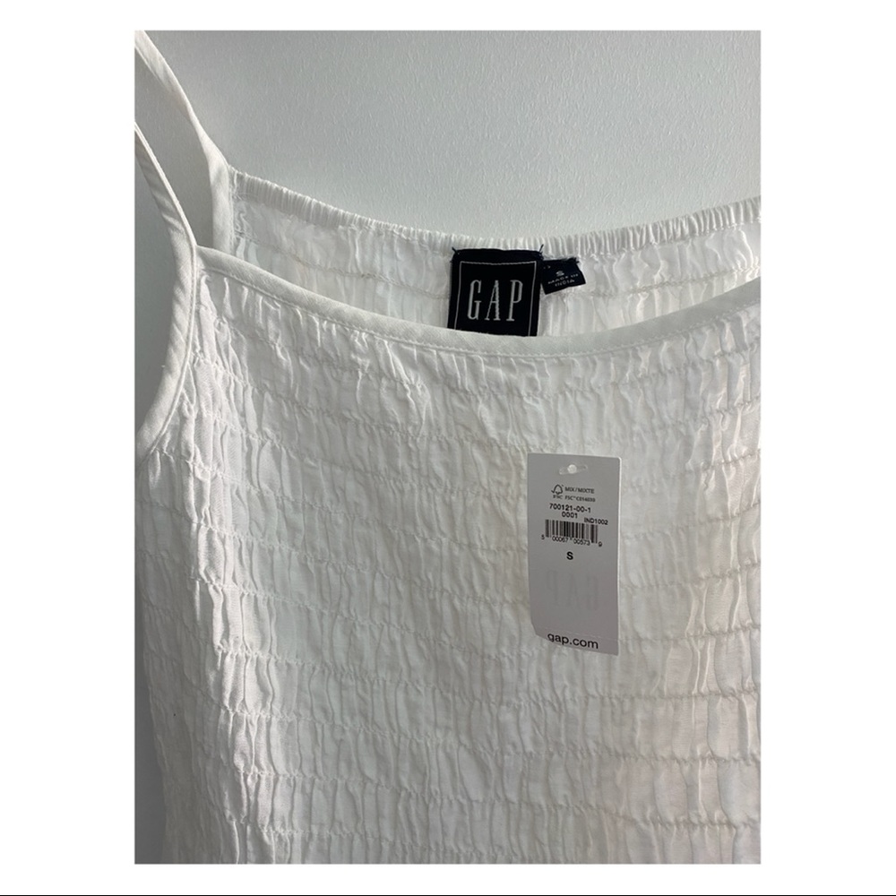 GAP white delicate cotton tank NEW WITH TAGS